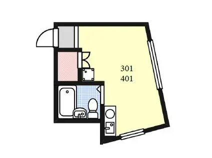 HOOP須磨浦(ワンルーム/3階)の間取り写真
