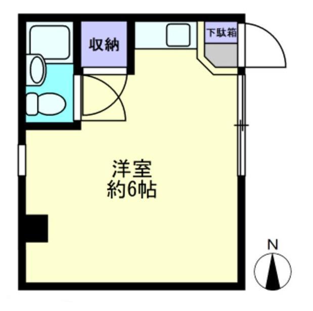 片山第2ビル(ワンルーム/3階)の間取り写真