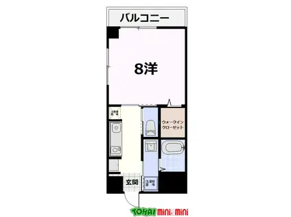 イヅミビルIII(1K/5階)の間取り写真