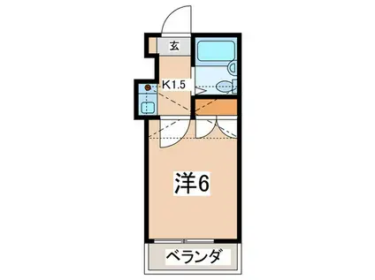 レオパレス新杉田(1K/2階)の間取り写真