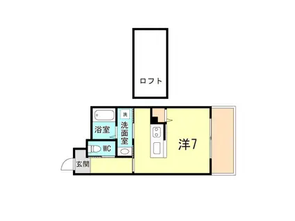 ARK TAMATANI BLD(ワンルーム/4階)の間取り写真