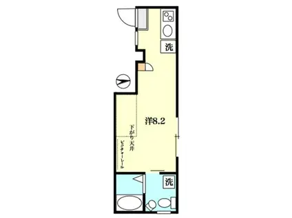 ブライトテラス練馬(ワンルーム/1階)の間取り写真