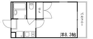 MISTRAL下手野(1K/1階)の間取り写真