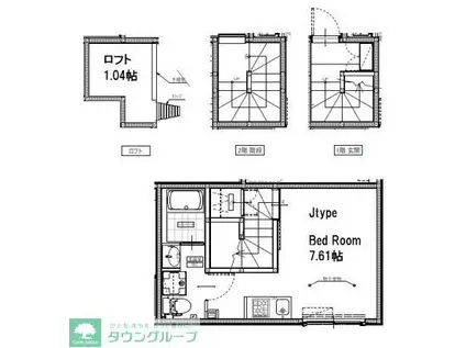 FAIR上井草(ワンルーム/3階)の間取り写真