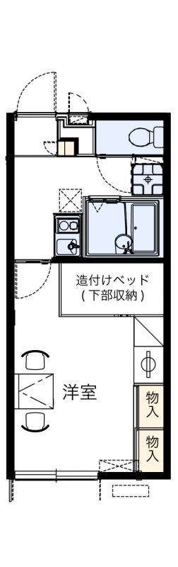 レオパレスM&E(1K/1階)の間取り写真