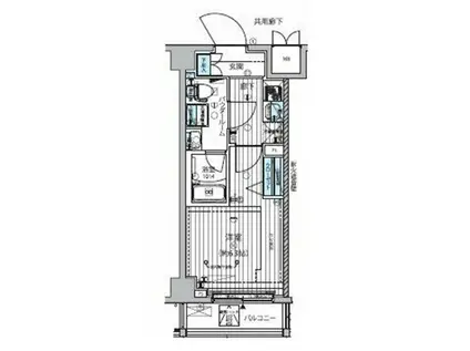 メインステージ武蔵小杉(1K/5階)の間取り写真