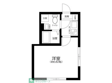 レジデンス青井(1K/2階)の間取り写真