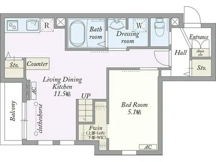 MY STYLE VINTAGE明大前ヒルズ(1LDK/3階)の間取り写真