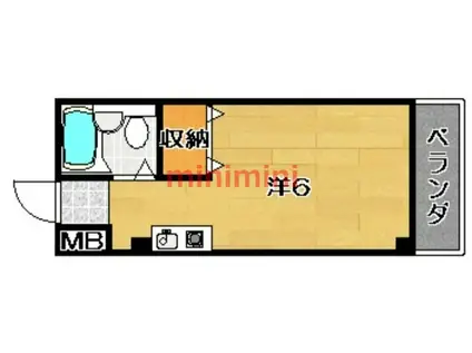 ザ・プレミアムコート(ワンルーム/7階)の間取り写真