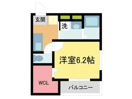 フジパレス西宮駅北(1K/3階)の間取り写真