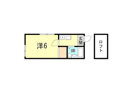 リッツハイツ池上(ワンルーム/2階)の間取り写真