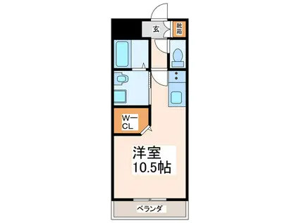 RIVIERE水前寺公園(ワンルーム/3階)の間取り写真