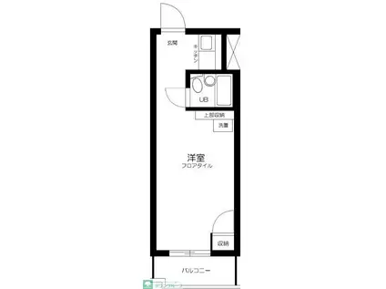 アンバサダー六本木(1K/6階)の間取り写真