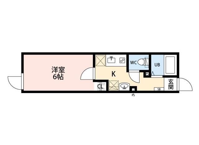 メゾン プランタン(1K/3階)の間取り写真
