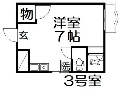 MERVEILLE IKEDA(ワンルーム/4階)の間取り写真