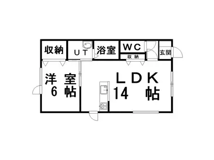 FREEDOM 7(1LDK/2階)の間取り写真