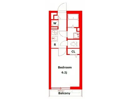 パークブラン日吉(1K/1階)の間取り写真