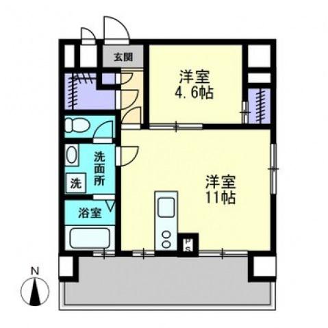 VETS U BLD(1LDK/7階)の間取り写真