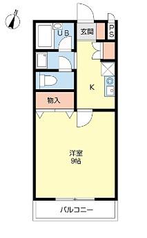 シアサージュ(1K/2階)の間取り写真