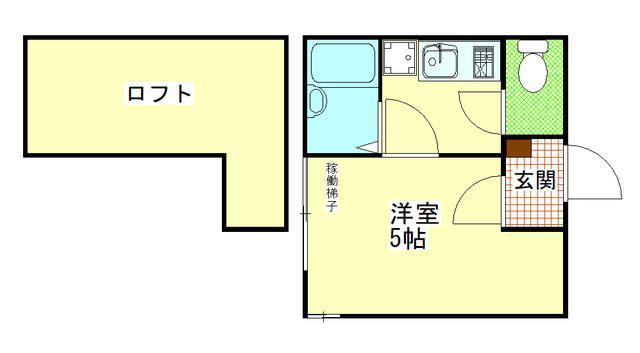 LIBERTE MAITA(1K/2階)の間取り写真