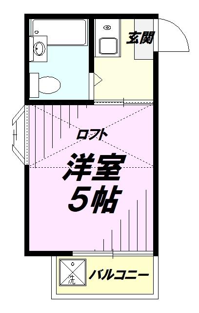 ライフピアアカシア(1K/2階)の間取り写真