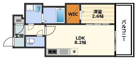 コンフォリア・リヴ南森町II(1LDK/12階)の間取り写真