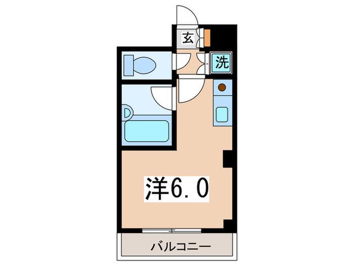 オセアン湘南台(ワンルーム/10階)の間取り写真