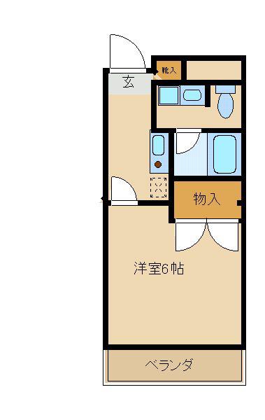 クリスタルプラザ(1K/3階)の間取り写真