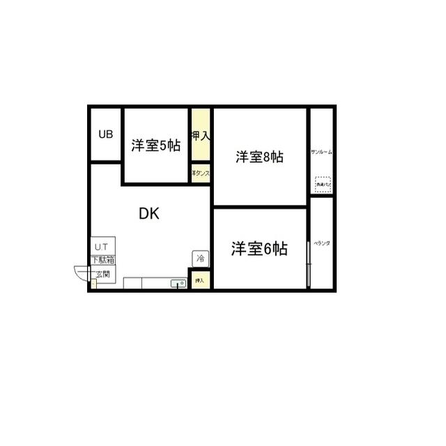 グレイス高尾(3DK/2階)の間取り写真