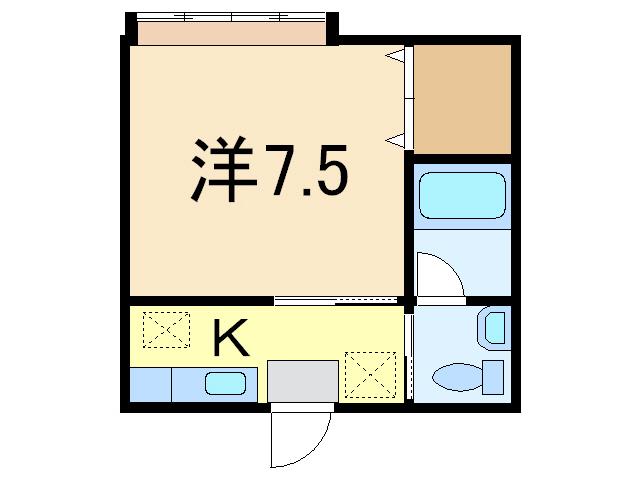 イースト・アネックス-I(1K/1階)の間取り写真
