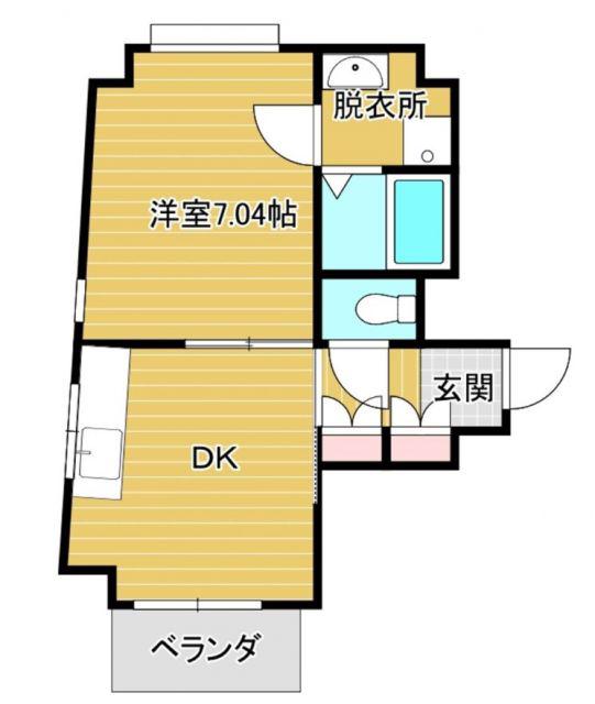 リバティープラザ柏町(1DK/5階)の間取り写真