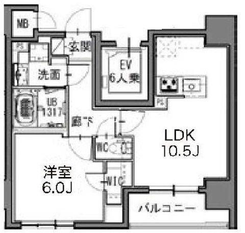 S-RESIDENCE新御徒町イースト(1LDK/8階)の間取り写真
