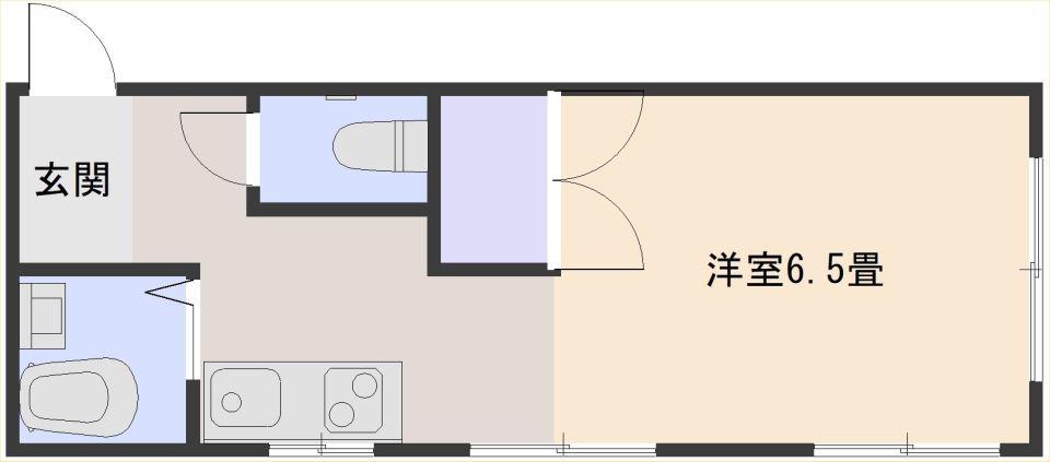 ナカイマンション(ワンルーム/4階)の間取り写真