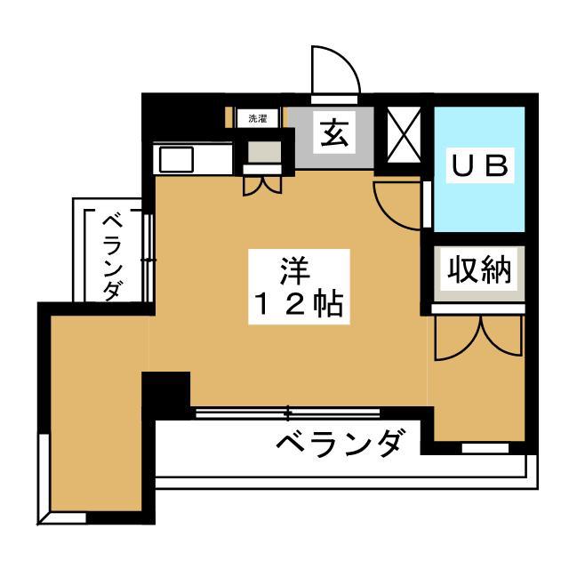 あたらしやビル(ワンルーム/4階)の間取り写真