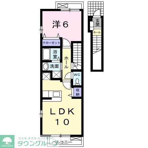 MA メゾン II(1LDK/2階)の間取り写真