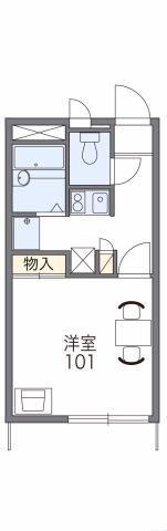 レオパレスサンハイム(1K/3階)の間取り写真