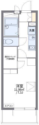 レオパレスハレ マレコ(1K/2階)の間取り写真