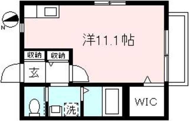 サンコーポ(ワンルーム/1階)の間取り写真