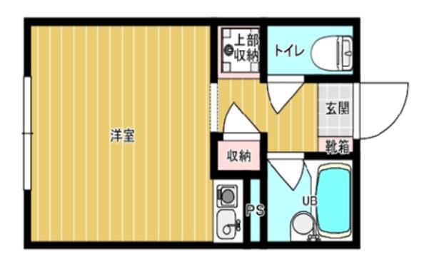 ピースアベニュー(ワンルーム/2階)の間取り写真