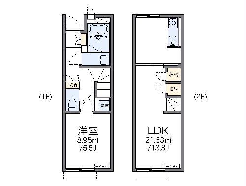 レオネクスト春日岡ファミリア(1LDK/1階)の間取り写真