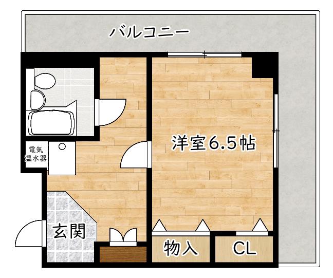 ハイツ菩提樹(1K/2階)の間取り写真