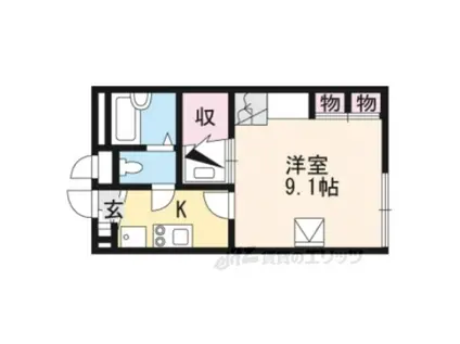 レオパレスエフエス(1K/1階)の間取り写真