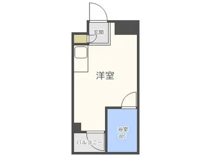 サンプラザ京橋(1K/5階)の間取り写真