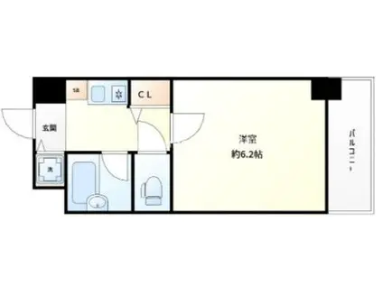 パラシオ塚本II(1K/10階)の間取り写真