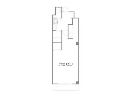 フォーリア(1K/10階)の間取り写真