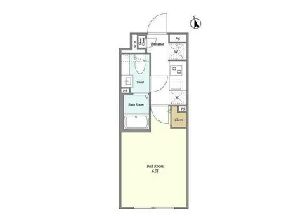 シプレ新宿中落合(1K/1階)の間取り写真