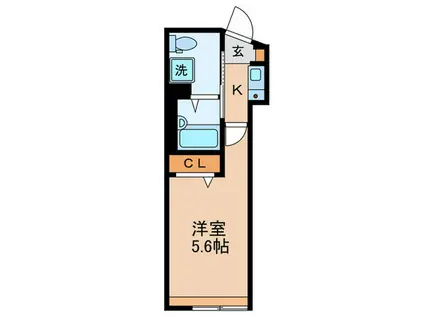 SINCREASE南蒲田(1K/1階)の間取り写真