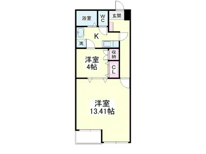 アルコ10(2K/3階)の間取り写真