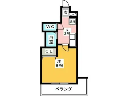 LUMINOUS TSURUMAKOEN(1K/3階)の間取り写真