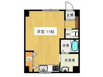 PASSION-I(ワンルーム/5階)の間取り写真